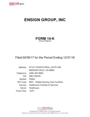 The Ensign Group, Inc.