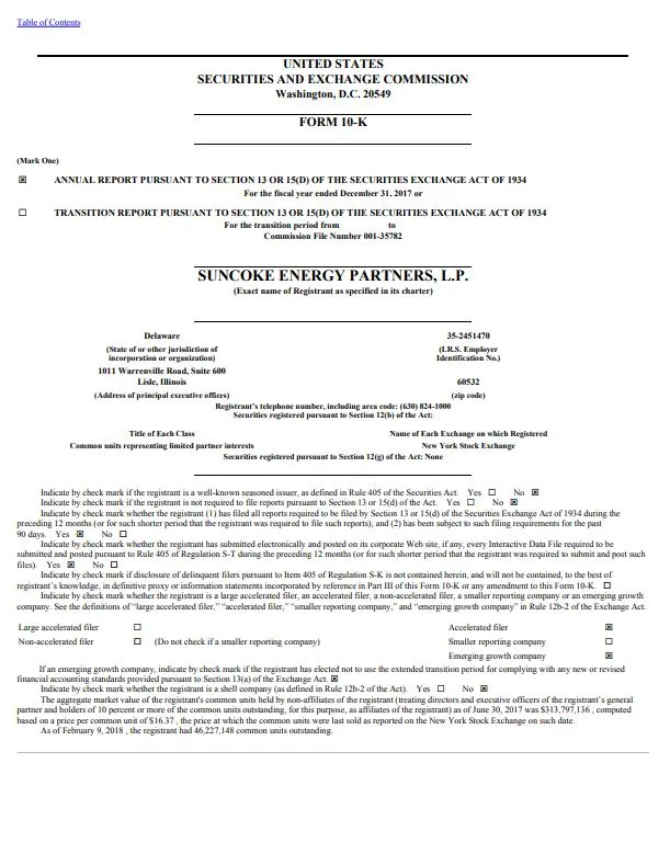 Suncoke Energy Partners L.P.