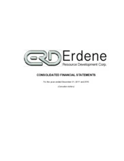 Erdene Resource Development Corporation.