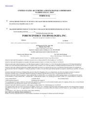 Forum Energy Technologies Inc