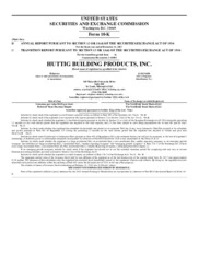 Huttig Building Products Inc.
