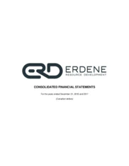 Erdene Resource Development Corporation.