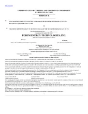 Forum Energy Technologies Inc