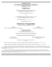 OncoCyte Corporation
