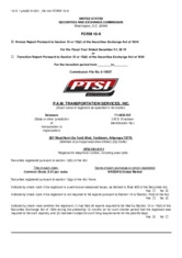 P.A.M. Transportation Services, Inc.