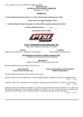 P.A.M. Transportation Services, Inc.