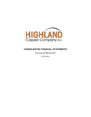 Highland Copper Company Inc.