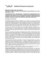 WestBond Enterprises Corporation