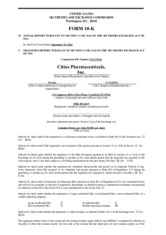 Citius Pharmaceuticals, Inc.