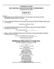 Hailiang Education Group Inc.