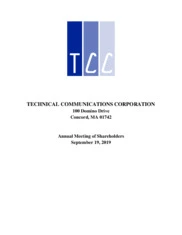 Technical Communications Corporation