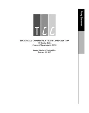 Technical Communications Corporation