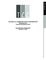 Technical Communications Corporation