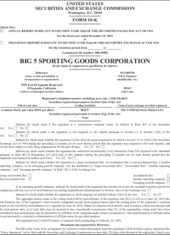 Big 5 Sporting Goods Corporation