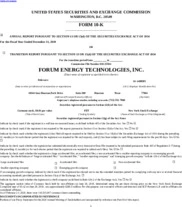 Forum Energy Technologies Inc