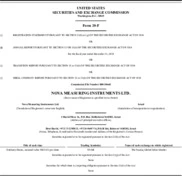 Nova Measuring Instruments Ltd.