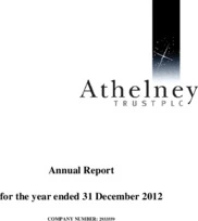 Athelney Trust Plc