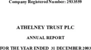 Athelney Trust Plc