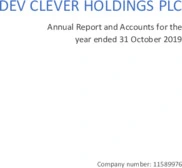 Dev Clever Holdings Plc
